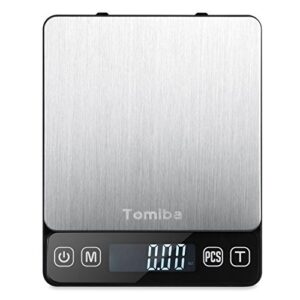 digital touch pocket scale 0.01oz – tomiba 3000g small portable electronic precision scale (0.1g) resolution 2 aaa batteries included