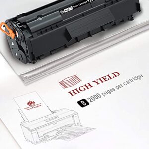 Toner Kingdom Compatible Toner Cartridges Replacement for HP 12A Q2612A Use with Laserjet 1020 1022 3050 1018 1012 3015 3055 1022n M1319F 3030 3052 1010 Printer (Black, 2-Pack)