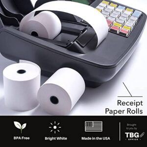 3 1/8” x 230' Thermal Paper Rolls - BPA FREE AND MADE IN THE USA – Receipt paper rolls – Point of Sale Cash Register - Thermal printer paper - Credit Card Paper - for POS systems (1 Case - 30 Rolls)