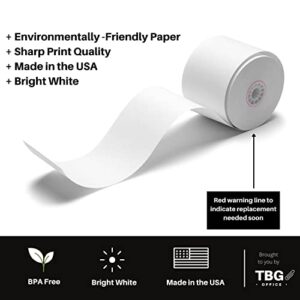 3 1/8” x 230' Thermal Paper Rolls - BPA FREE AND MADE IN THE USA – Receipt paper rolls – Point of Sale Cash Register - Thermal printer paper - Credit Card Paper - for POS systems (1 Case - 30 Rolls)