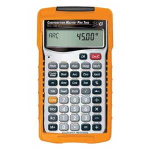 calculated industries 4080 construction master pro trig advanced construction math feet-inch-fraction calculator with full trig function for architects, engineers, contractors, estimators and framers