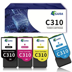 Remanufactured for Xerox C310 C315 Toner Cartridge Toner Replacement for 006R004356 006R004357 006R004358 006R004359 (4 Pack)