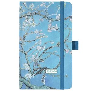 2023-2026 monthly pocket planner/calendar – 3 year monthly planner 2023-2026, jul 2023 – jun 2026(36 months), 6.3″ x 3.8″, with 61 notes pages, inner pocket, 2 bookmarks, pen holder & elastic closure
