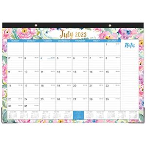 2023-2024 desk calendar – jul 2023 – dec 2024, 18 months large monthly desk calendar, 17″ x 12″, desk pad, large ruled blocks, to-do list & notes, best desk/wall calendar for planning and organizing