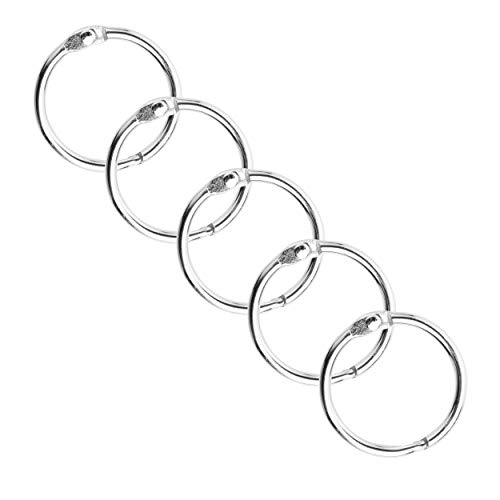 Mr. Pen- Loose Leaf Binder Ring, 40 Pack, Binder Rings 1 Inch, Binder Rings, Book Rings, Metal Rings for Index Cards, Rings for Flash Cards, Index Card Rings, Paper Rings, Small Binder Ring, Book Ring