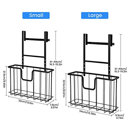 ORLESS 2-Pack Kitchen Cabinet Door Organizer, Over Cabinet Door Organizer with Towel Bars, Cabinet Door Storage for Cutting Board, Foil, Plastic Wrap, Baking Sheet, Cookie Sheet