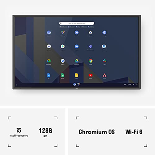 Vibe 75'' 4K UHD Smart Digital Whiteboard Pro, Interactive Chromium OS Touch Screen Computer for Classrooms and Business, Open App Ecosystem for Collaboration (Includes Wall Mount + Remote Control)