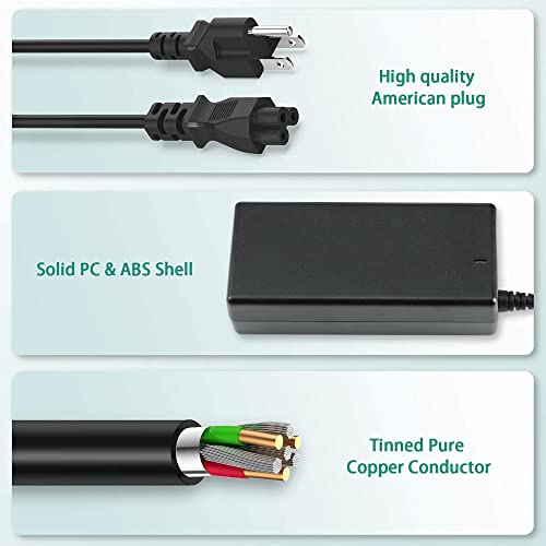 J-ZMQER AC/DC Adapter Compatible with Samsung Bixolon SLP-DX220 SLPDX220 Direct Thermal 2 Barcode Label Printer SLP-DX220E SLP-DX220EG SLP-DX220BEG SLP-DX220DEG Power Supply Charger