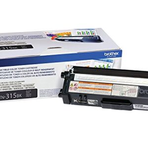 Brother Genuine TN315BK, TN315C, TN315M, TN315Y High Yield Color Laser Black, Cyan, Magenta and Yellow Toner Cartridge Set