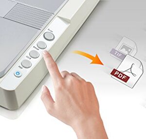 Plustek A3 Large Format Flatbed Scanner OS 1180 : 11.7x17 scan Size for Blueprints and Document. Design for Library, School and Soho. A3 scan for 8 sec, Support Mac and PC