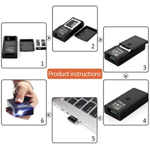 Symcode Bluetooth Wireless Barcode Scanner,Compatible with Bluetooth Function & 2.4GHz Wireless, Portable Barcode Reader Work with Windows, Mac,Android, iOS Phones, Tablets or Computers