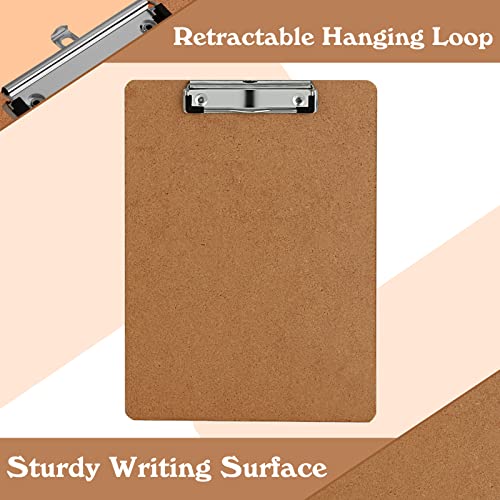 Clipboards, PANDRI 26 Pack Hardboard Office Clipboards, Low Profile Clip, Standard A4 Letter Size, Classroom Supplies, ECO Friendly