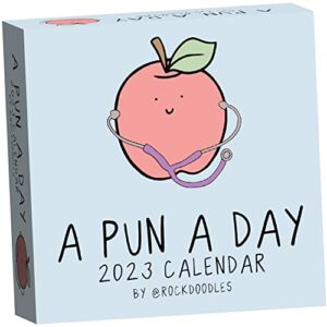 rockdoodles 2023 punny daily desk calendar | day to day 2023 calendar for home or office, daily calendar 2023 page a day, dad joke calendar with tear off pages and daily puns, the perfect funny mothers day, fathers day, or christmas gift (2023 calendar)