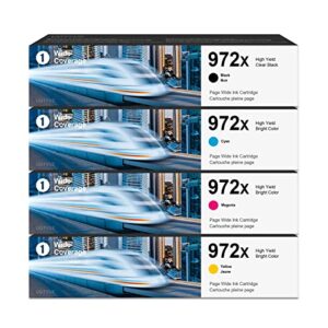 972x color and black high yield toner set (4pack,black/cyan/magenta/yellow) – uotye 972x ink cartridges replacement for hp pagewide pro 477dw 577dw 452dw 477dn 452dn 577z 552dw 377dw p55250dw printer