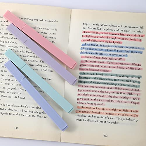 6Pack Bible Aesthetic Highlighters Assorted Colors With Bookmarks, Bible Highlighters and Pens No Bleed, Cute Pastel Highlighter for Journal School Office Supplies