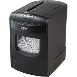 gbc paper shredder, jam free, 14 sheet capacity, super cross-cut, 1-2 users, ex14-06 (1757398)