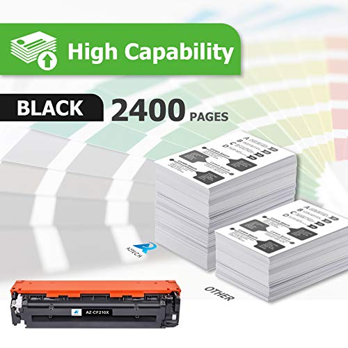 Aztech Compatible Toner Cartridge Replacement for HP 131X CF210X 131A CF210A for Pro 200 Color MFP M276nw M251nw M276n M251n Printer Ink (Black, 1-Pack)