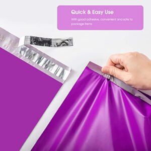 Metronic Poly Mailers 10x13 100 Pcs, Large Shipping Bags for Clothing | Strong Adhensive Mailing Bags for Small Business, Shipping Envelopes, Tear-resistant Packing Bags in Purple