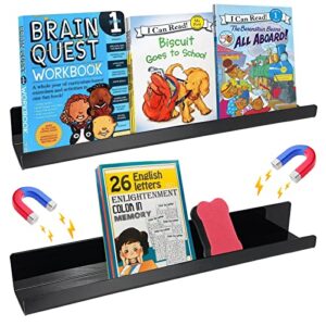 2 pack magnetic book shelf for whiteboard, strong magnetic shelf for classroom