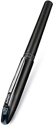 Uniball Roller Grip Pens, Micro Point (0.5mm), Black, 12 Count