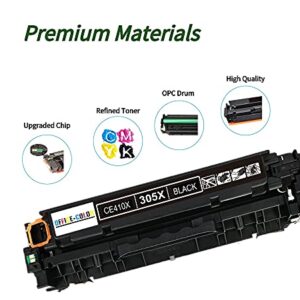 HP 305A Black, Cyan, Magenta, Yellow Toner Cartridges (5-Pack) Works with Laserjet Pro 300 M351, Laserjet Pro 300 MFP M375, Laserjet Pro 400 M451, Laserjet Pro 400 MFP M475