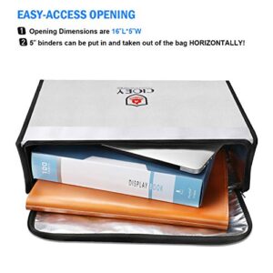Fireproof Document Bags - Fireproof Box [Thermal Insulated] Fireproof Safety Boxes for Home Large Fireproof Bag Lockable Zipper Fireproof Safe Box Home Safes Fireproof Waterproof Fireproof Money Bag