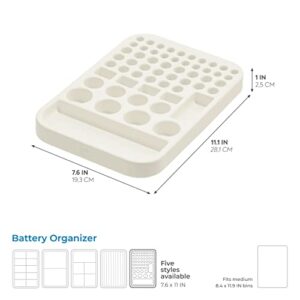 iDesign Recycled Plastic Divided Organizer, Battery Insert