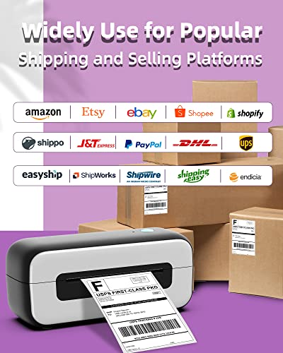Itari Shipping Label Printer - Thermal Label Printer, Thermal Printer for Shipping Packages, Work with Windows, MacOS and ChromeOS, Compatible with USPS, FedEx, Shopify, Ebay, Amazon