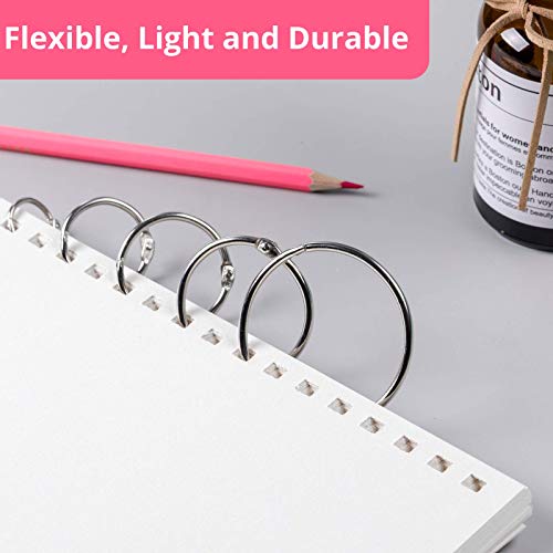 Mr. Pen- Binder Rings, Loose Leaf Binder Ring, 36pc, Assorted Sizes, Book Binder Rings, Ring Binder Clips, Metal Rings for Index Cards, Rings for Flash Cards, Index Card Rings, Book Rings, Ring Hooks