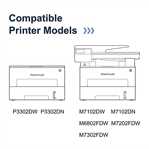 Pantum TL-410 Black Toner Cartridge Compatible with P3302DW P3302DN M7102DW M7102DN M6802FDW M7202FDW M7302FDW Series Printer, Page Yield Up to 1500 Pages