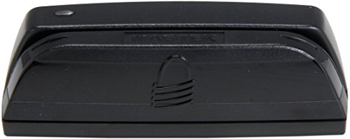 MagTek 21073062 Dynamag Magnesafe Triple Track Magnetic Stripe Swipe Reader with 6' USB Interface Cable, 5V, Black