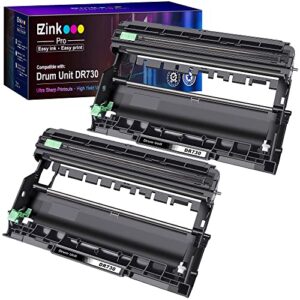 e-z ink pro dr730 dr-730 comaptible drum unit replacement for brother dr730 dr 730 to use with hl-l2350dw hl-l2395dw hl-l2390dw hl-l2370dwxl mfc-l2750dw mfc-l2710dw dcp-l2550dw printer (2 drum)