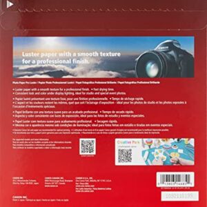 Canon LU-101 LTR(50) Luster Photo Paper Letter, 50 Sheets (LU-101 LTR)