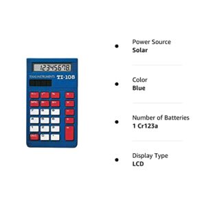 TI-108 Elementary Calculator