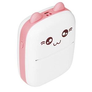 Mini Photo Printer, Wireless Photo Printer, Support Search/Text Recognition/Retrieval Improve Learning Efficiency(Pink)