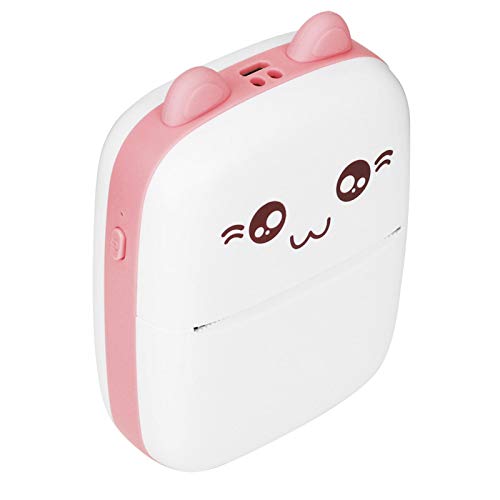 Mini Photo Printer, Wireless Photo Printer, Support Search/Text Recognition/Retrieval Improve Learning Efficiency(Pink)