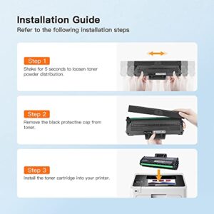 E-Z Ink (TM) Compatible Toner Cartridge Replacement for Samsung 104 104S MLT-D104S to use with ML-1660 ML-1661 ML-1667 ML-1665 ML-1675 ML-1666 ML-1865 ML-1865W SCX-3205W Printer (Black, 2 Pack)