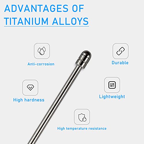 No Worn Out Titanium Alloy Replacement Maker Tips fits for Remarkable 2 Maker Stylus Pen, Ballpoint Smooth Note Taking Fine Backup Nibs ,2 Pcs
