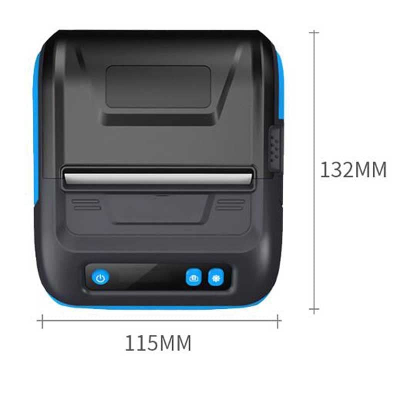 DHTDVD 3inch Thermal Printer Receipt Label Maker Portable Bill Shipping Way Bill Label Printer