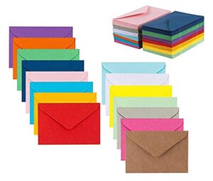 colorful envelopes 5″ x 7″ assorted colors 105 pack envelopes for invitations, birthday, graduation, baby shower, greeting card