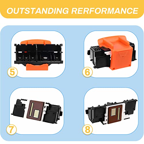 Ademon Qy6-0086 Printhead. Print Head Replacement Parts Compatible with Canon MX922 IX6840 IX6850 IX6780 IX6880 IX6770 MX721 MX722 MX725 MX726 MX727 MX720 MX928 MX728 MX920 MX924 MX925 MX96 Printers