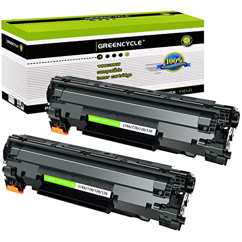 greencycle Compatible Toner Cartridge Replacement for Canon 126 CRG-126 CRG126 3483B001 for use in ImageClass LBP6200d and LBP6230dw LBP-6230dn LBP-6230 Wireless Laser Printers (Black,2 PK)