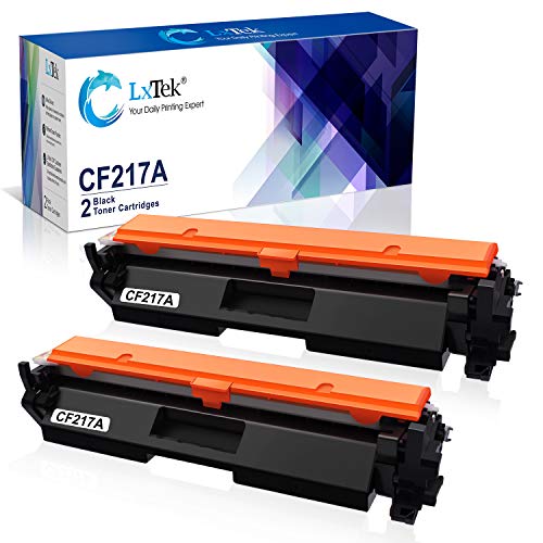 LxTek Compatible Toner Cartridge Replacement for HP 17A CF217A to Compatible with Laserjet Pro M102w M130fw, Laserjet Pro MFP M130fw M130nw M130fn M130a Printer, 2 Black, High Yield(with Chip)