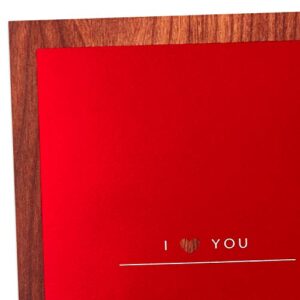 Hallmark Signature Paper Wonder Wood Pop Up Valentines Day Card (All My Heart)