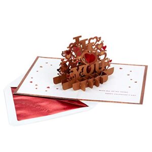 Hallmark Signature Paper Wonder Wood Pop Up Valentines Day Card (All My Heart)