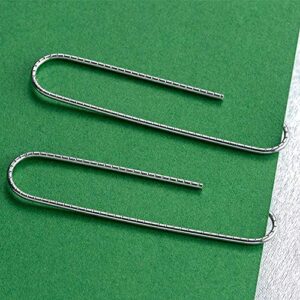 Vinaco Paper Clips Non Skid, 100 Pack Large Paper Clips 2 Inch (50 mm), Durable & Rust Resistant, Jumbo Paper Clips. Great for Office, School and Personal Use