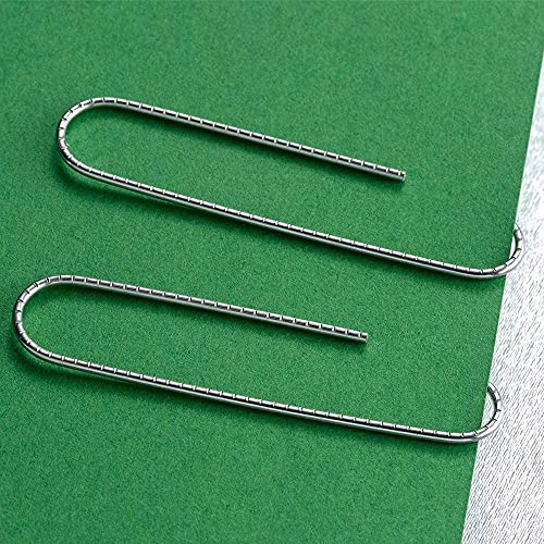 Vinaco Paper Clips Non Skid, 100 Pack Large Paper Clips 2 Inch (50 mm), Durable & Rust Resistant, Jumbo Paper Clips. Great for Office, School and Personal Use