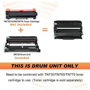 v4ink Compatible DR-730 Drum Unit (NOT Toner) for Brother DR730 DR760 Drum for Brother HLL2325DW HLL2350DW HLL2370DW HLL2390DW HLL2395DW MFCL2690DW MFCL2710DW MFCL2717DW MFCL2750DW DCPL2550DW Printer