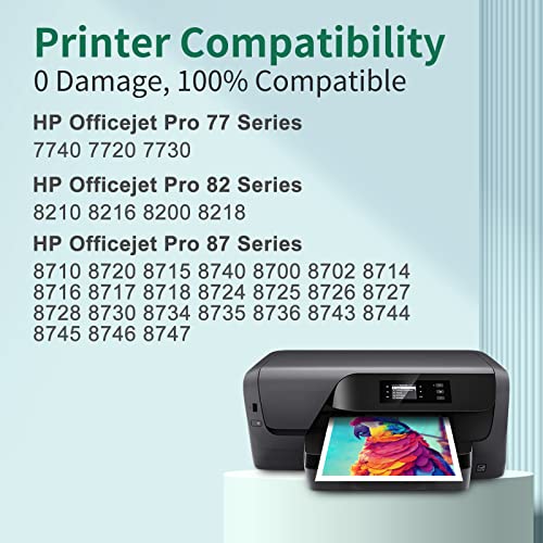 TOKYOINK Compatible 952XL 952 Ink Cartridges Black and Color Combo Pack Replacement for HP 952 XL 952XL Ink Cartridges Work with HP Officejet Pro 8710 7740 8210 8720 8715 8720 7720 Printers (4 Pack)