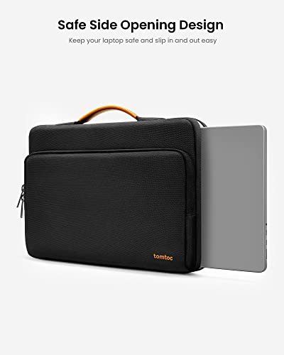 tomtoc 360 Protective Laptop Carrying Case for 13-inch MacBook Air M2/A2681 M1/A2337 2022-2018, MacBook Pro M2/A2686 M1/A2337 2022-2016, 13-inch Surface Pro 9/8/X, Water-Resistant Laptop Bag